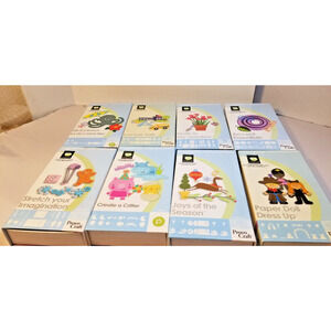 Cricut Cartridge Lot Of 8 /Critter/Paper Doll/Beach/Joy of the Season/Garden +